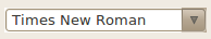 Font Name icon of Standard Toolbar for OpenOffice Writer